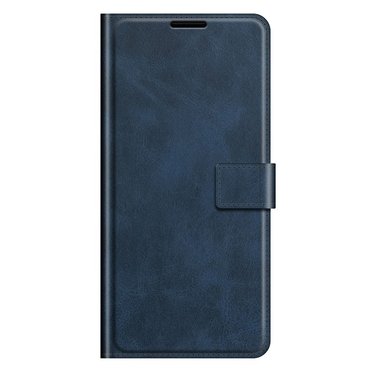 Magnetic Square Clasp Leather Stand Case Cover with Wallet for Oppo Reno6 5G - Blue