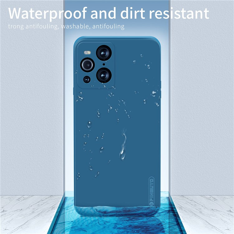 PINWUYO Soft Silicone Cell Phone Case Protective Cover for Oppo Find X3 Pro - Green