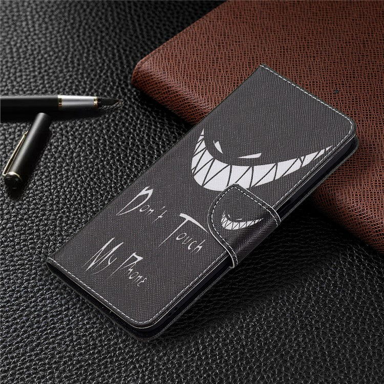 Wallet Stand Design Folio Flip Pattern Printing Magnetic Leather Case for Realme 8 5G/V13 5G/Narzo 30 5G - Snicker