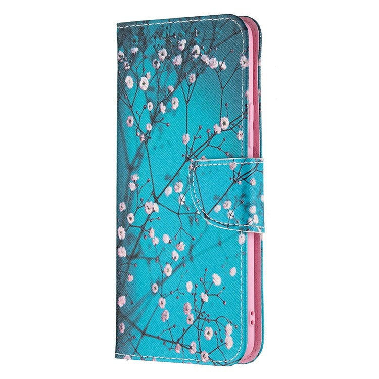 Wallet Design Anti-Drop Pattern Printing Magnetic Leather Stand Case for Realme 8/8 Pro - Wintersweet