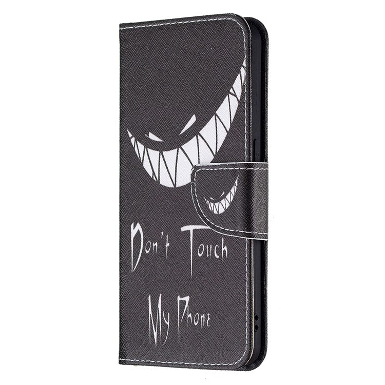 Pattern Printing Drop-Resistant Magnetic Leather Wallet Case with Stand for Oppo Reno6 5G - Snicker