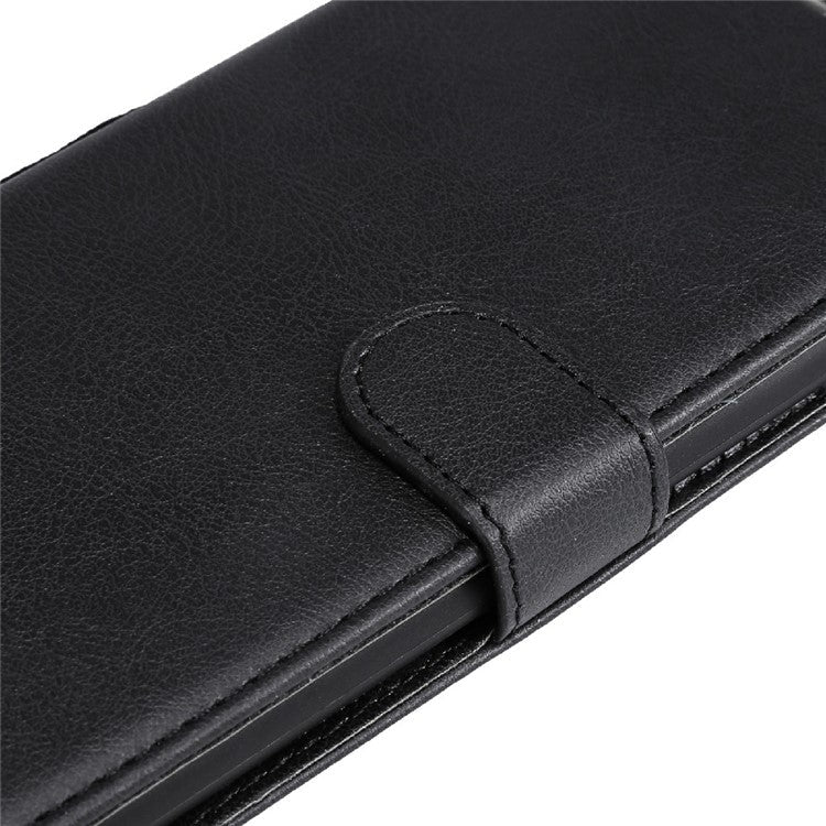Shock-Absorbed KT Leather Series-2 Wallet Design Leather Stand Phone Casing with Handy Strap for Oppo Reno5 4G/Reno5 5G/Reno5 K/Find X3 Lite - Black