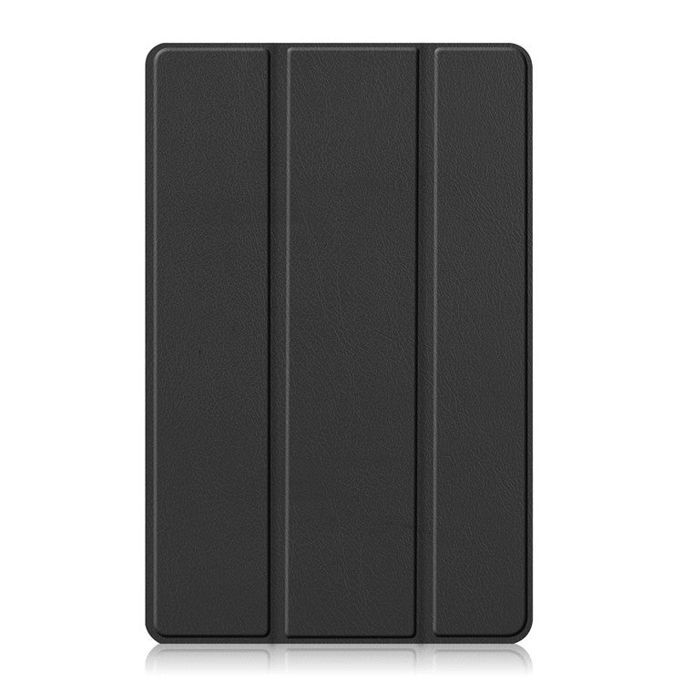 Trifold Stand PU Leather Hard PC Inner Shockproof Protective Tablet Cover for Realme Pad 10.4 - Black