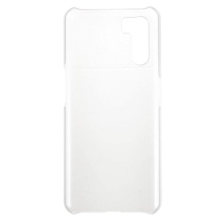 Shockproof Rubberized Hard PC Coated Non-Slip Glossy Surface Back Case for Oppo K9 Pro - Transparent