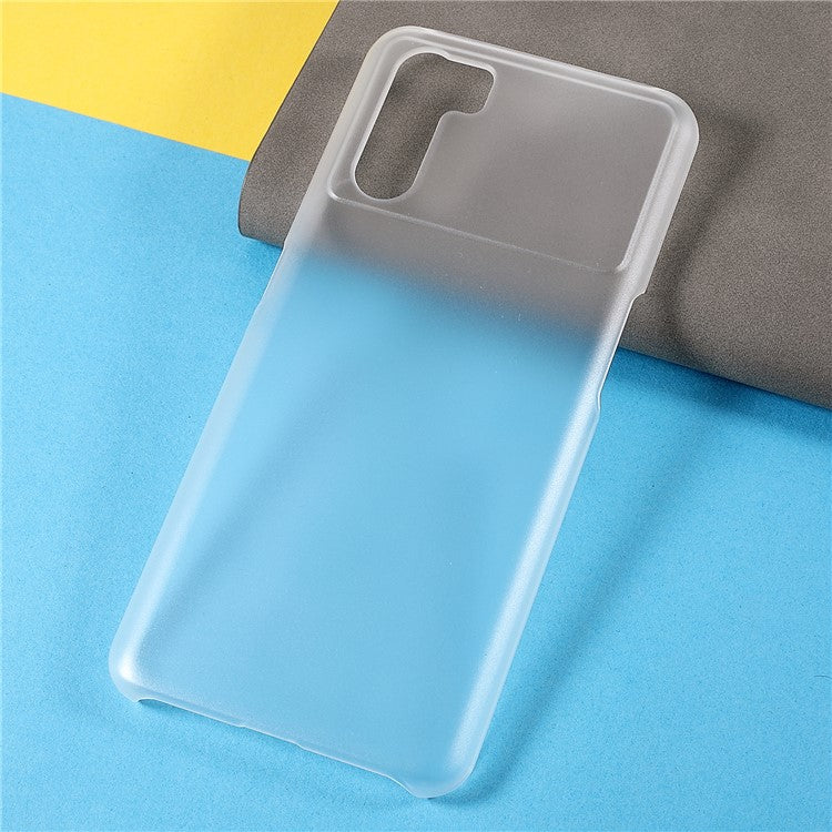 Shockproof Rubberized Hard PC Coated Non-Slip Glossy Surface Back Case for Oppo K9 Pro - Transparent