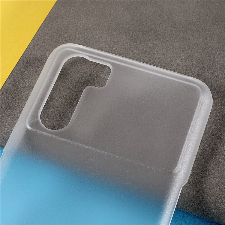Shockproof Rubberized Hard PC Coated Non-Slip Glossy Surface Back Case for Oppo K9 Pro - Transparent