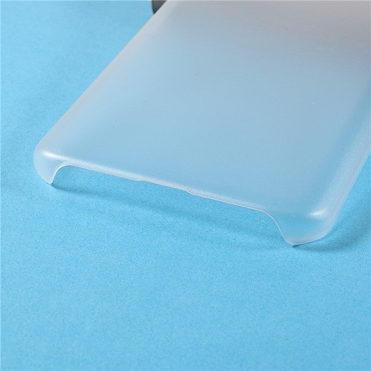Shockproof Rubberized Hard PC Coated Non-Slip Glossy Surface Back Case for Oppo K9 Pro - Transparent