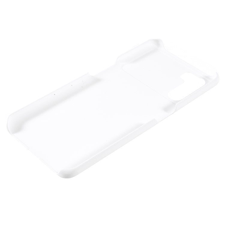 Shockproof Rubberized Hard PC Coated Non-Slip Glossy Surface Back Case for Oppo K9 Pro - White