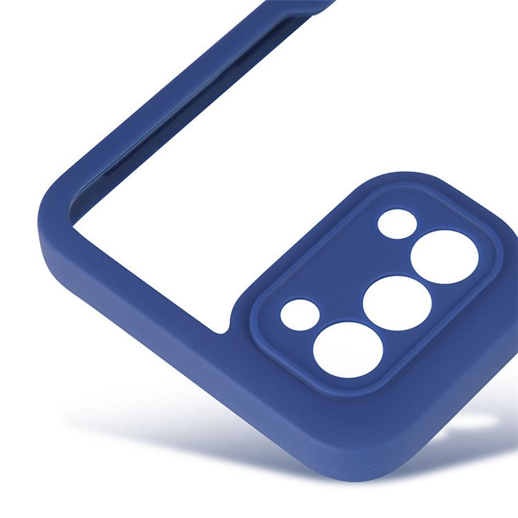 All-round Shockproof Phone Case PET Screen Protector + Acrylic Back Panel + TPU Frame Cover for Oppo A54 5G/A74 5G/A93 5G - Black