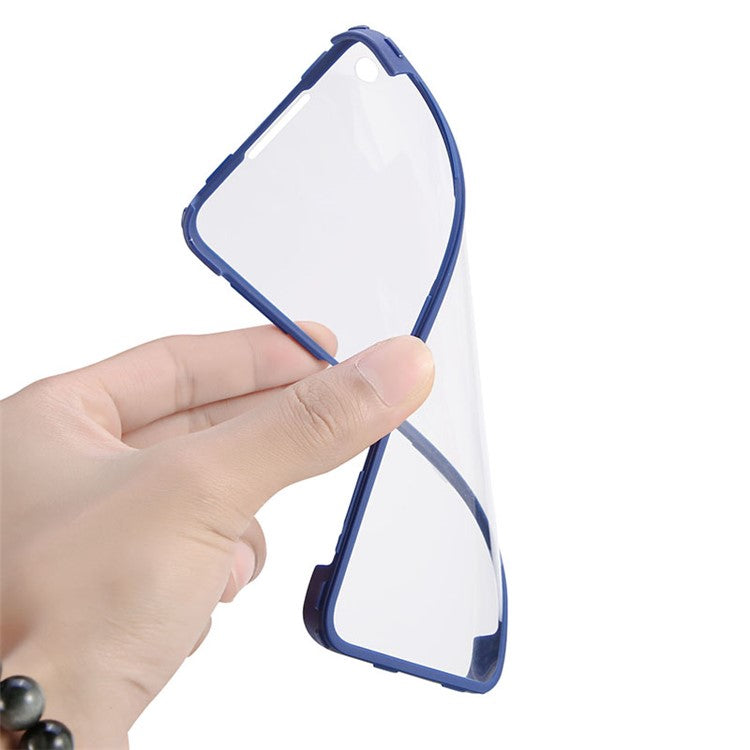 All-round Shockproof Phone Case PET Screen Protector + Acrylic Back Panel + TPU Frame Cover for Oppo A54 5G/A74 5G/A93 5G - Red