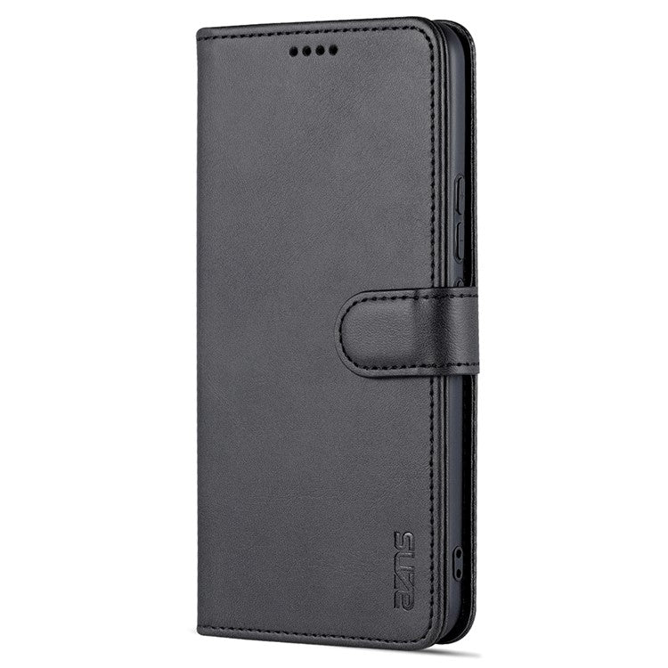 AZNS Full Body Protection PU Leather Wallet Stand Protective Phone Case Cover for vivo S10e/V23e 4G - Black