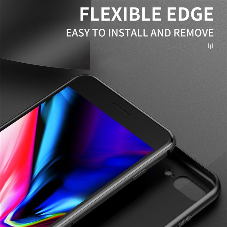 Gradient Color Phone Case for vivo S12 / V23 5G, Shockproof TPU Edges + Hard PC + Tempered Glass Protective Cover - Gradient Blue Black