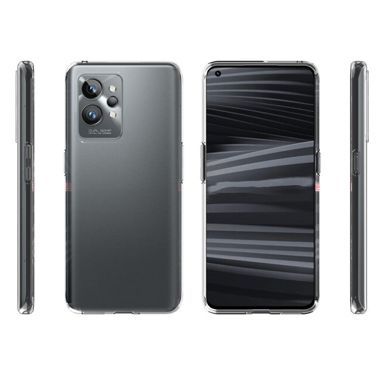 10Pcs/Pack Clear Anti-watermark Case for Realme GT2 Pro, Flexible TPU Scratch Resistant Back Cover Shell