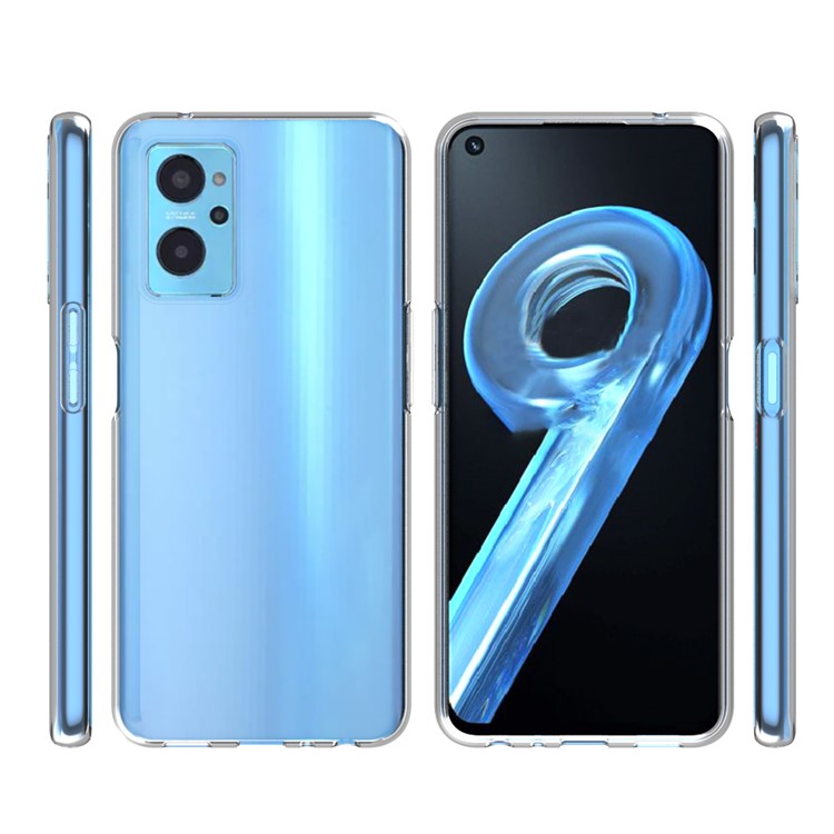 10Pcs/Pack Clear Anti-watermark Case for Realme 9i, Soft Durable TPU Drop-proof Back Cover Shell