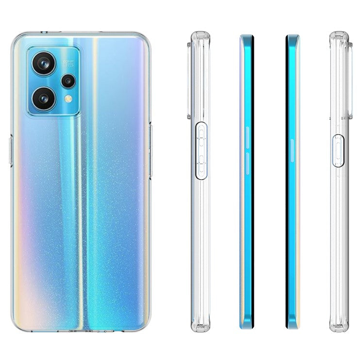 10Pcs/Pack Watermark Resistant Case for Realme 9 Pro+, Drop Protection Soft TPU Transparent Back Cover