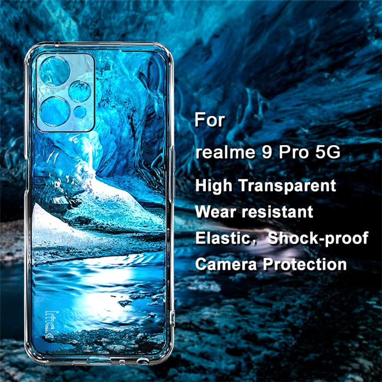 IMAK UX-5 Series for Realme 9 Pro 5G / 9 5G / V25 Transparent Flexible TPU Anti-fall Mobile Phone Case Protective Cover