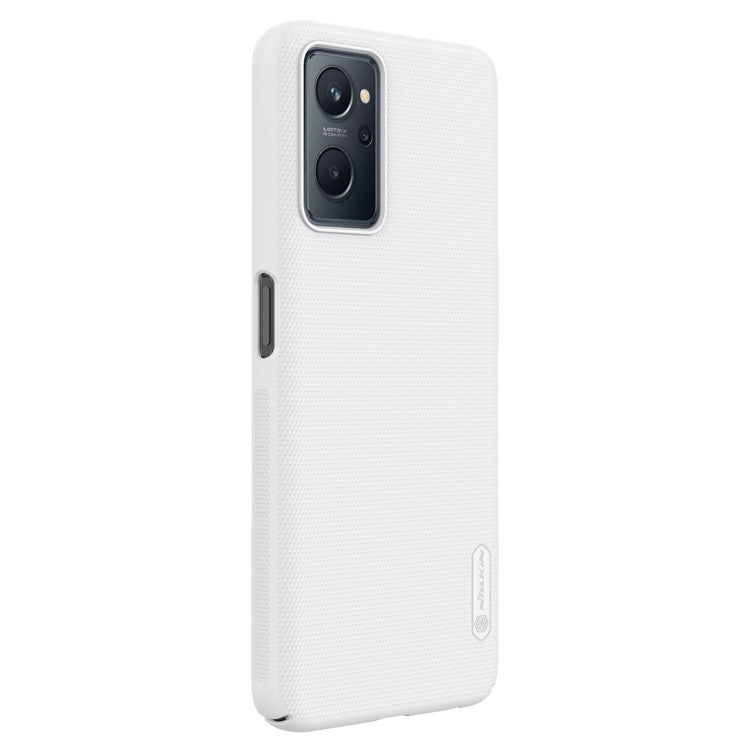 NILLKIN for Realme 9i/Oppo A76/A36 Frosted Shield Durable Hard PC Case Scratch-resistant Anti-fall Phone Cover - White