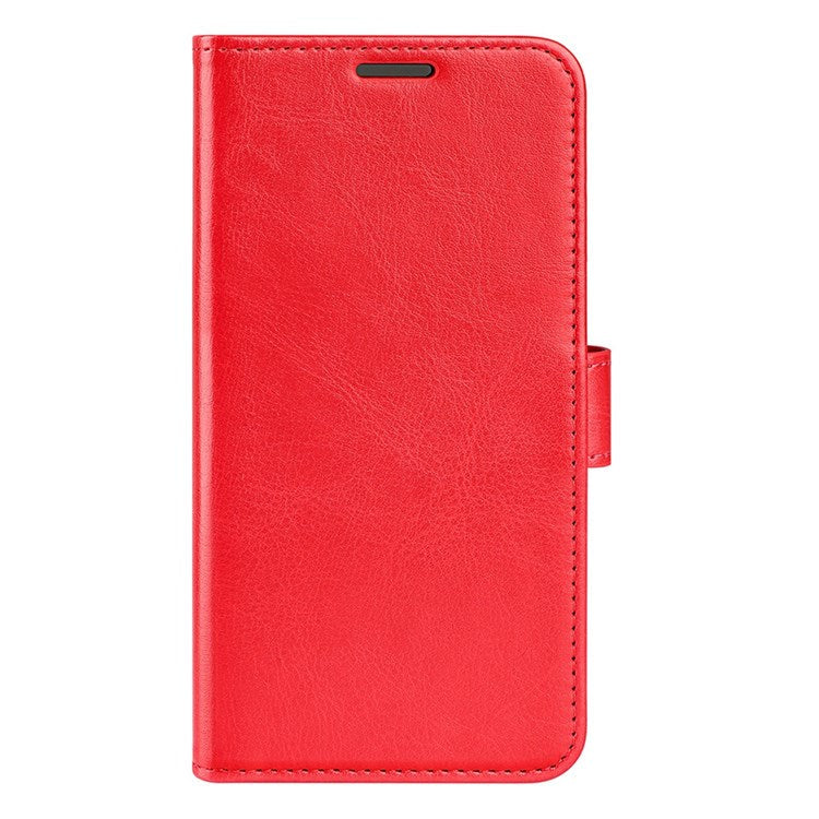 For Realme C31 4G Crazy Horse Texture Protective Cover PU Leather + TPU Wallet Stand Case - Red