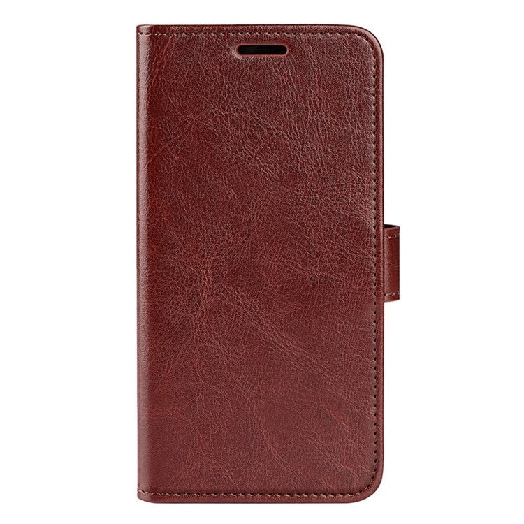For Realme C31 4G Crazy Horse Texture Protective Cover PU Leather + TPU Wallet Stand Case - Brown