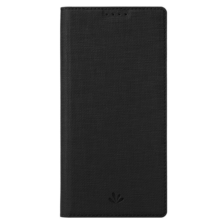 VILI DMX Series for Oppo Find X5 PU Leather Phone Case, Card Holder Stand Shockproof Protective Cover - Black
