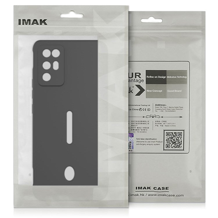 IMAK UC-4 Series Soft Case for Realme GT Neo3 5G, Straight Edge Precise Cutout Flexible TPU Protective Phone Shell - Blue