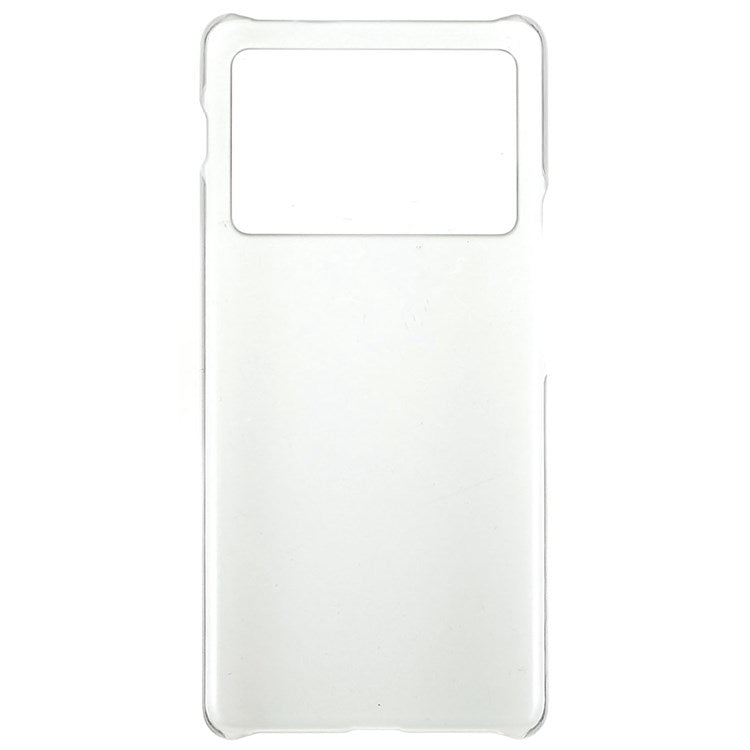 Rubberized Glossy Phone Case for vivo X Note 5G, Scratch-resistant PC Protective Cover - Transparent