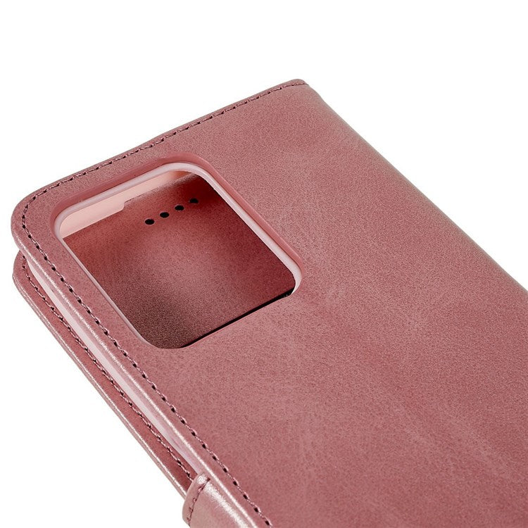 LC.IMEEKE For Realme C31 4G PU Leather Flip Folio Case Stand Shockproof TPU Inner Shell Wallet Phone Cover - Pink