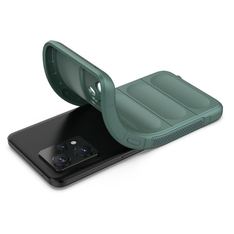 Soft TPU Case for Realme 9 Pro+ 5G Anti-drop Phone Protector Scratch Resistant Rugged Back Cover Phone Shell - Green
