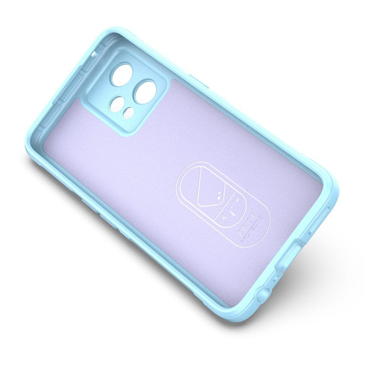 Soft TPU Case for Realme 9 Pro+ 5G Anti-drop Phone Protector Scratch Resistant Rugged Back Cover Phone Shell - Baby Blue