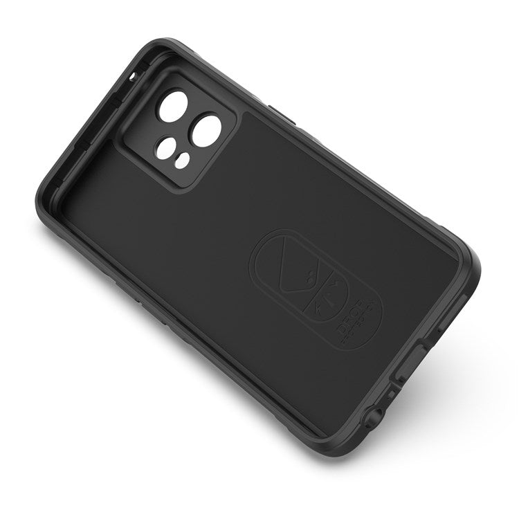 Soft TPU Case for Realme 9 Pro+ 5G Anti-drop Phone Protector Scratch Resistant Rugged Back Cover Phone Shell - Dark Blue