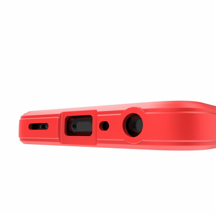 Soft TPU Case for Realme 9i/Oppo A36/A76 4G Anti-fall Phone Wear-resistant Rugged Back Cover Phone Protector - Red
