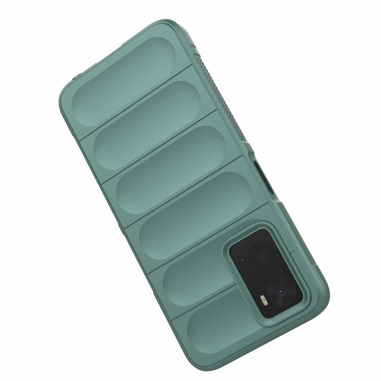 Soft TPU Case for Realme 9i/Oppo A36/A76 4G Anti-fall Phone Wear-resistant Rugged Back Cover Phone Protector - Green