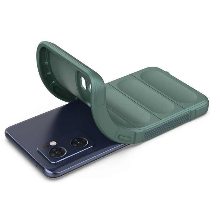 Soft TPU Back Cover for Oppo Reno7 5G (Global) Well-protected Anti-drop Rugged Phone Case - Green