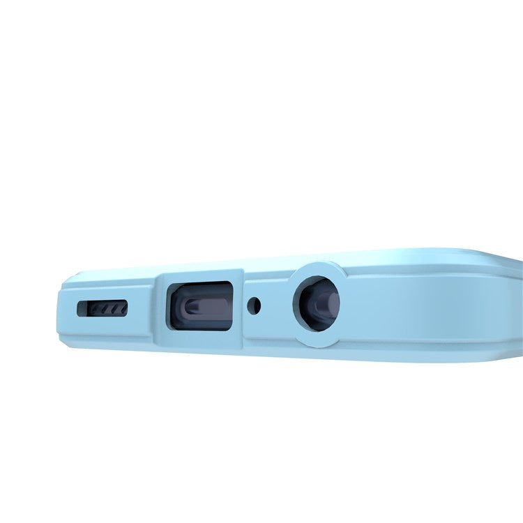 Soft TPU Back Cover for Oppo Reno7 5G (Global) Well-protected Anti-drop Rugged Phone Case - Baby Blue