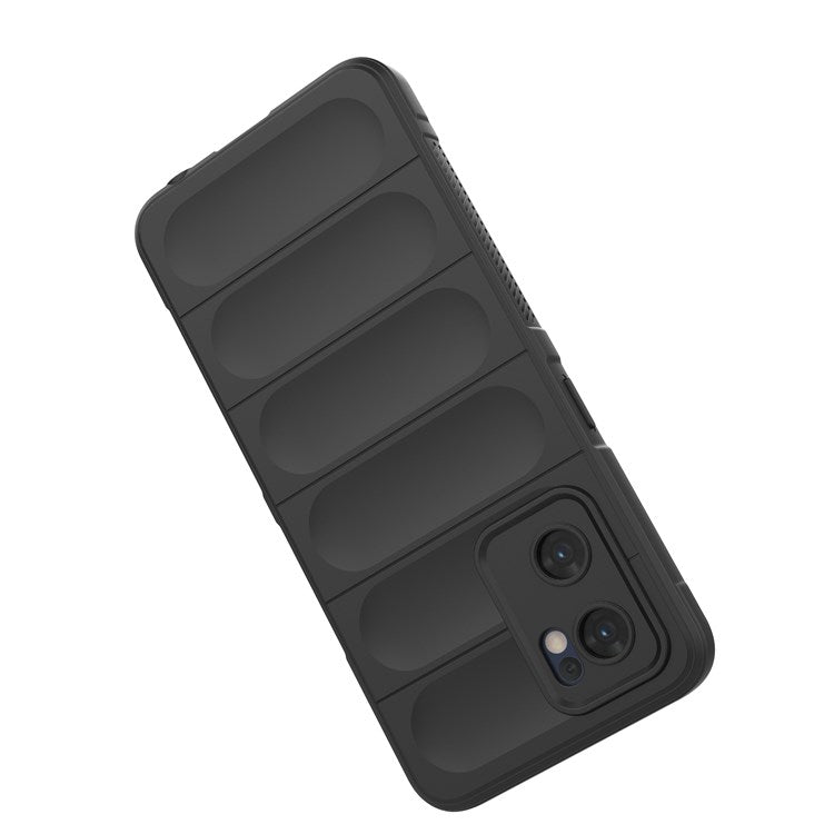 Soft TPU Back Cover for Oppo Reno7 5G (Global) Well-protected Anti-drop Rugged Phone Case - Dark Blue