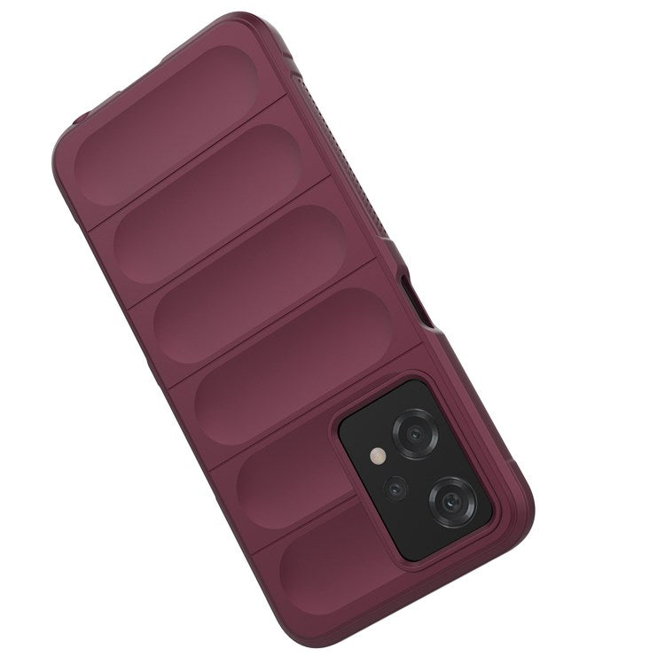 Soft TPU Case for Realme 9 Pro 5G / 9 5G Rugged Back Cover Anti-drop Phone Protector - Wine Red