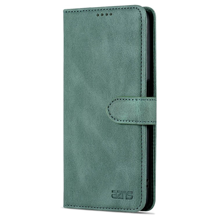 AZNS For Oppo A57 (2022) 5G / A77 5G / OnePlus Nord N300 5G PU Leather Flip Folio Case Wallet Stand Magnetic Closure TPU Shockproof Interior Protective Cover - Green