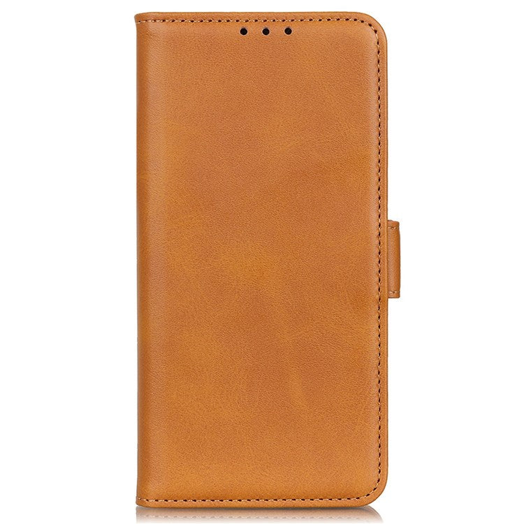 PU Leather Wallet Case for Oppo Reno8 Pro+ (China) 5G / Reno8 Pro 5G (Global Version), Foldable Stand Magnetic Closure Phone Cover - Yellow