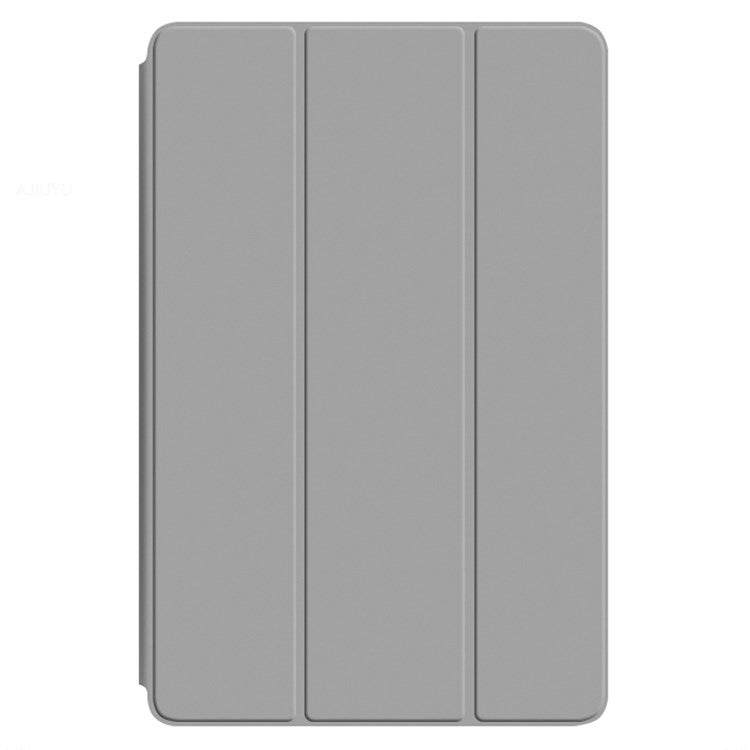 For Realme Pad X Shockproof Folio Flip Anti-fall Tri-fold Stand PU Leather + TPU Tablet Cover Case - Grey