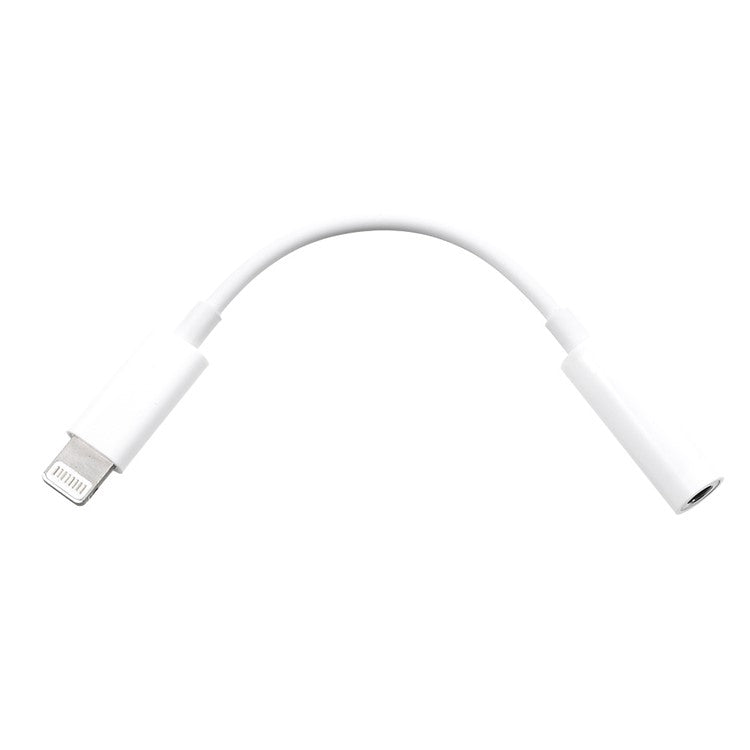 Lightning 8Pin to 3.5mm Headphone Jack Adapter for iPhone 7/7 Plus (Support IOS10.3, No Mic Function Supported) - White