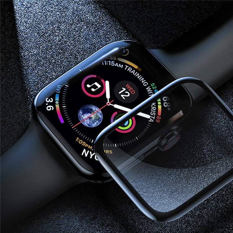 2Pcs Full Cover Full Glue Tempered Glass Watch Screen Protective Films for Apple Watch Series 5 40mm