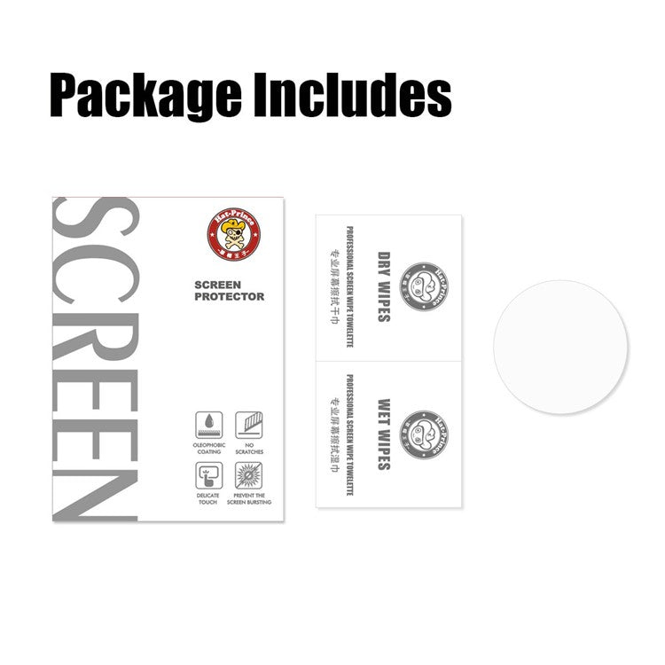 HAT PRINCE 0.2mm 9H 2.15D Tempered Glass Screen Film for Garmin Fenix 6X / 6X Pro Solar 51mm