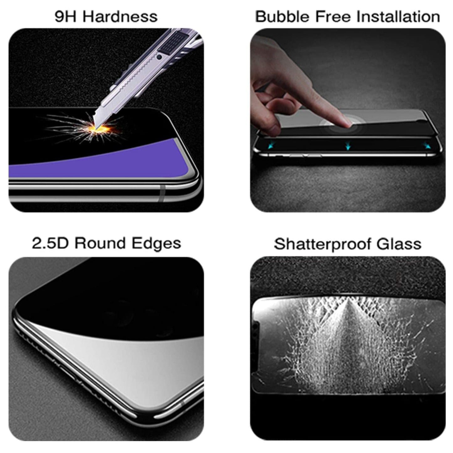 2.5D 9H Arc Edge Tempered Glass Screen Protector for Samsung Galaxy S20 FE 4G/FE 5G/S20 Lite/S20 FE 2022