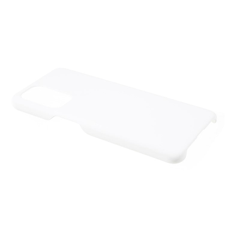 Shock Absorbing Protection Rubberized Hard PC Case Cover for OnePlus Nord N200 5G / Oppo A93 5G - White