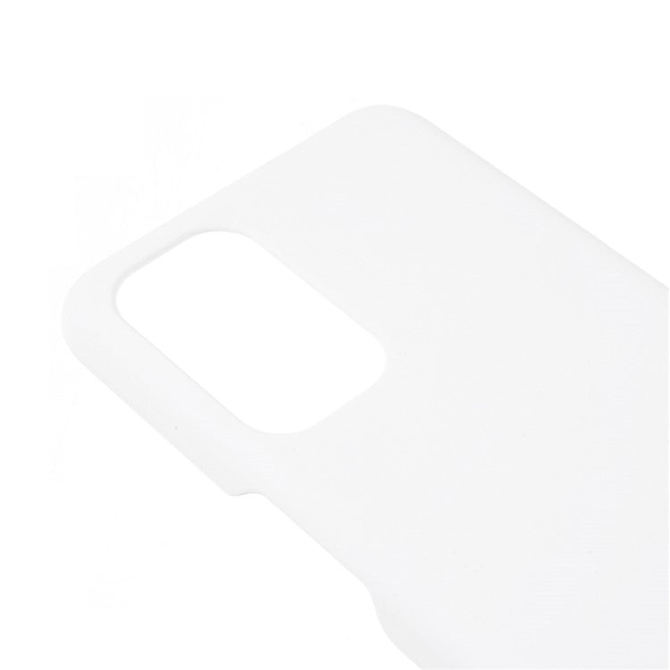 Shock Absorbing Protection Rubberized Hard PC Case Cover for OnePlus Nord N200 5G / Oppo A93 5G - White