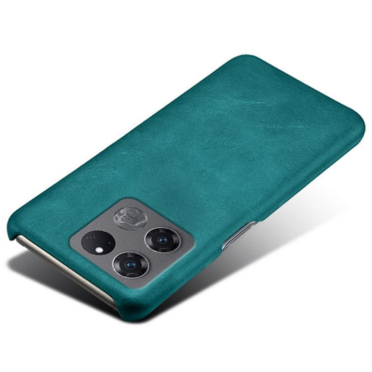 For OnePlus Ace Racing 5G Ultra-thin Phone Case Calf Textured PU Leather Coating Shockproof Hard PC Protective Cover - Green
