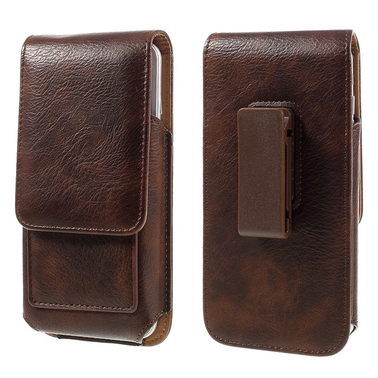 Belt Clip Leather Pouch Cover for iPhone 6s Plus / 6 Plus, Size: 16 x 8.4 x 1.8cm - Brown