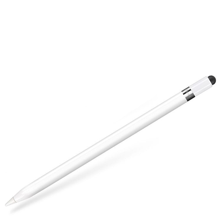 Magnetic Pen Cap Replacement with Silicone Head for Apple Pencil - White