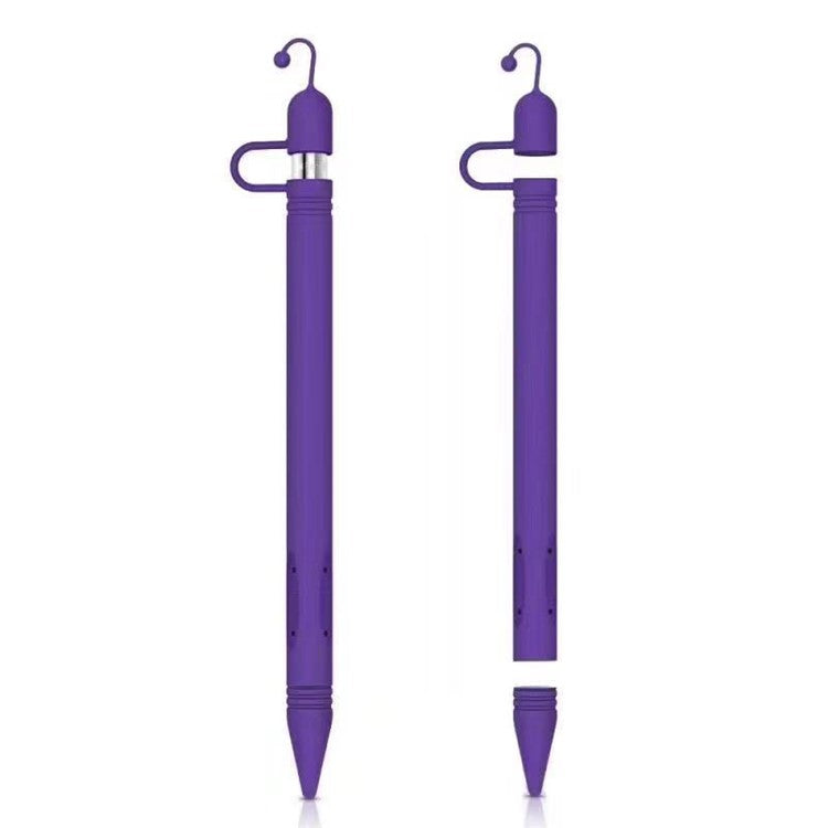 Soft Silicone Holder Sleeve Case for Apple Pencil - Purple