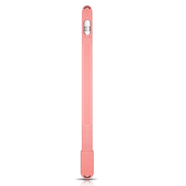 Anti-slip Silicone Cap Holder Protective Nib Case for Apple Pencil - Pink
